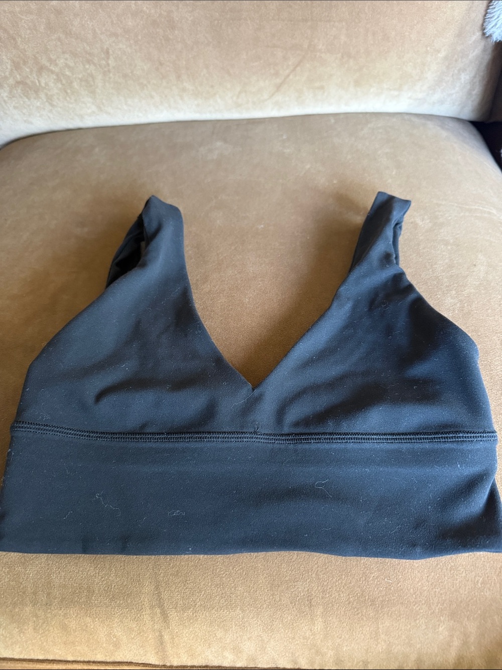 lululemon athletica Black V-Neck Wireless Bralette
